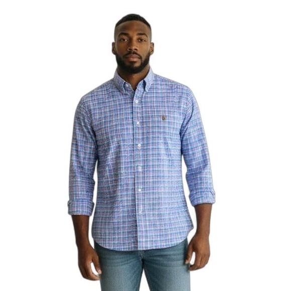 Ralph Lauren Shirt Men’s XL Multicolor Plaid Flesh Pony Long Sleeve Button Down - Picture 1 of 12